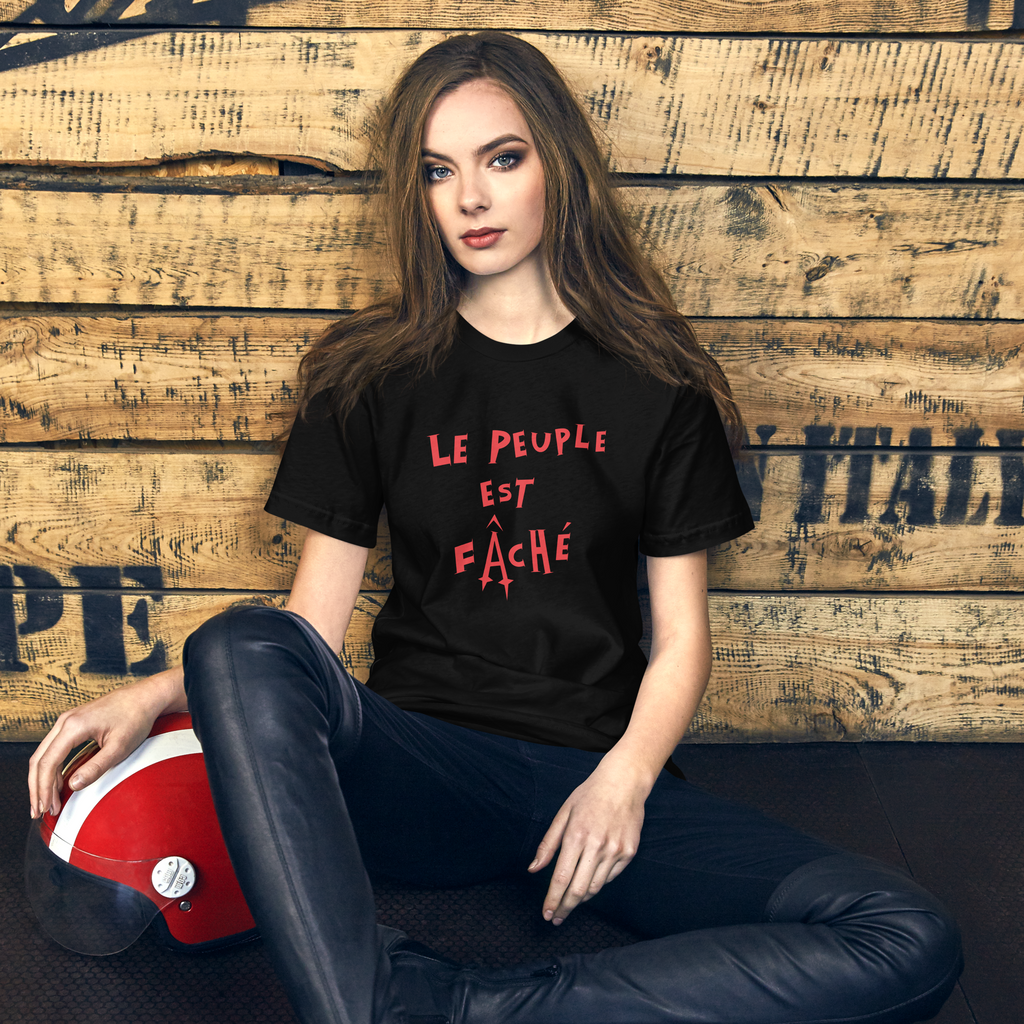 T-shirt Noir - Le Peuple Est Fâché