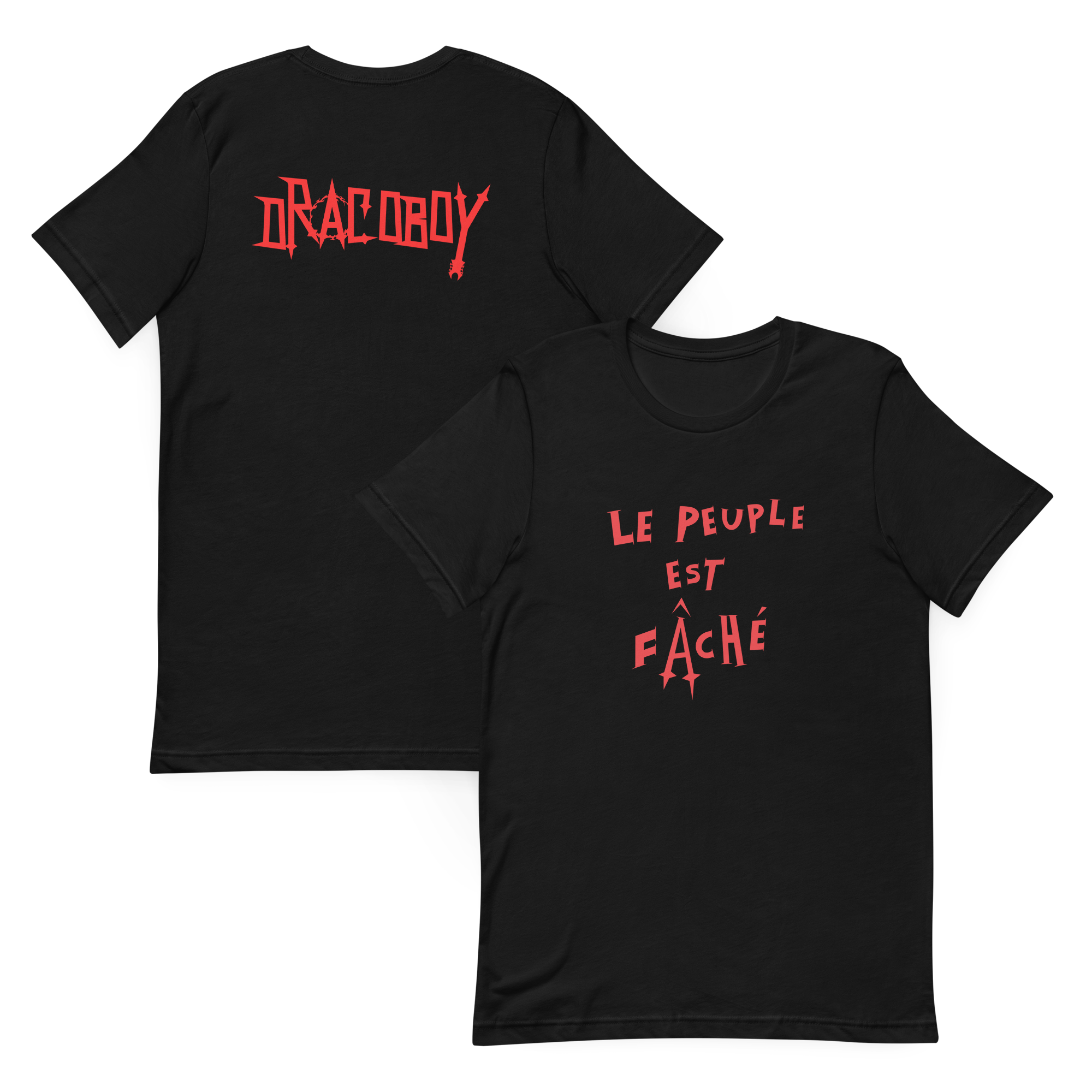T-shirt Noir - Le Peuple Est Fâché