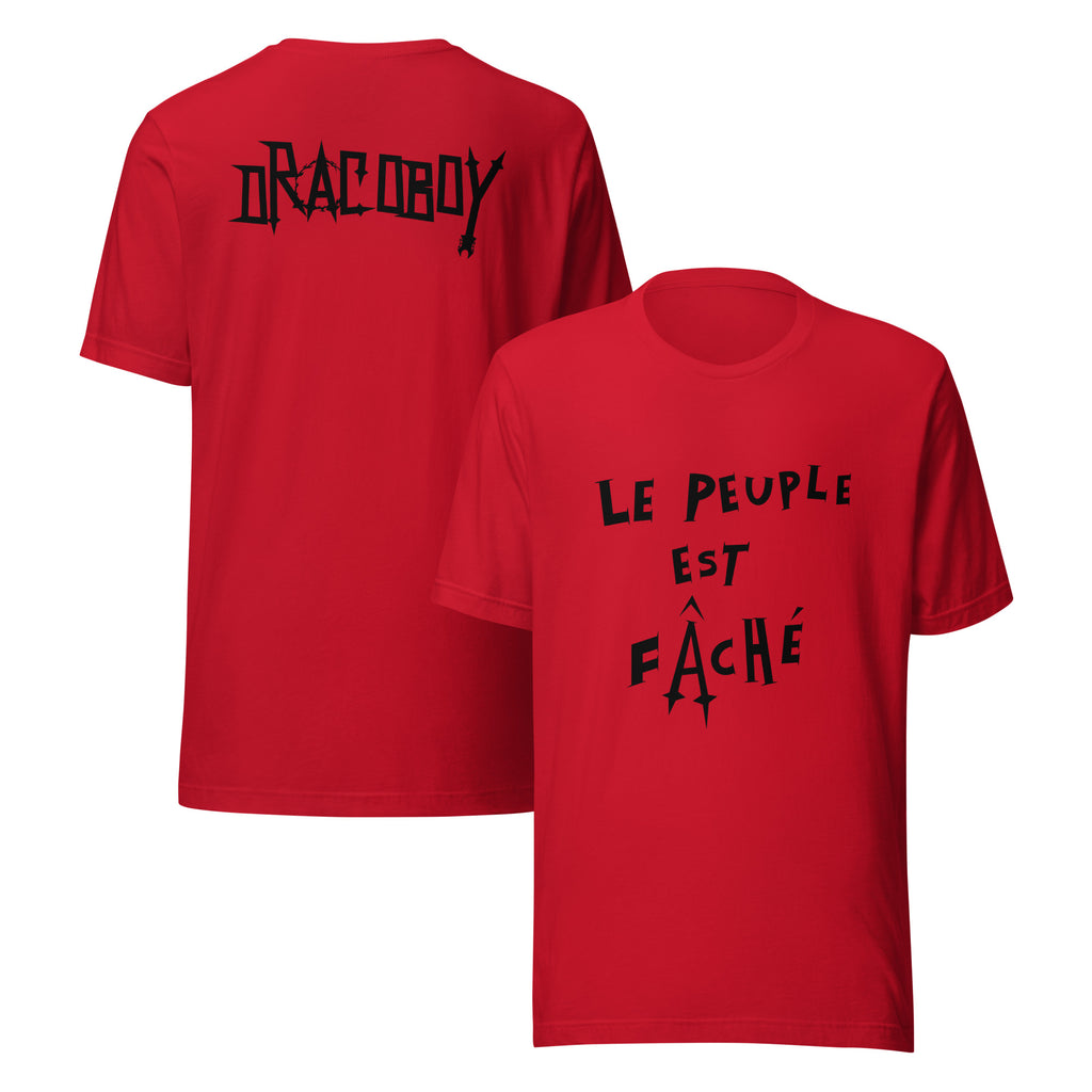 T-shirt Rouge - Le Peuple Est Fâché