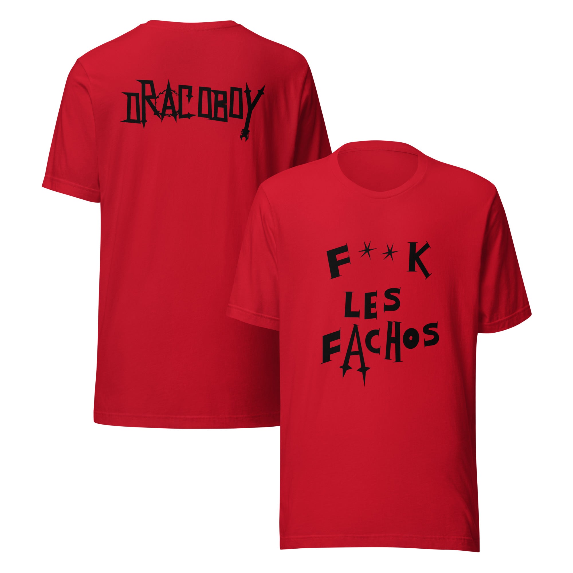 T-shirt Rouge - F**k Les Fachos
