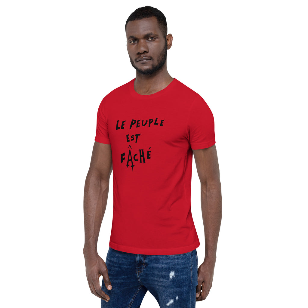 T-shirt Rouge - Le Peuple Est Fâché