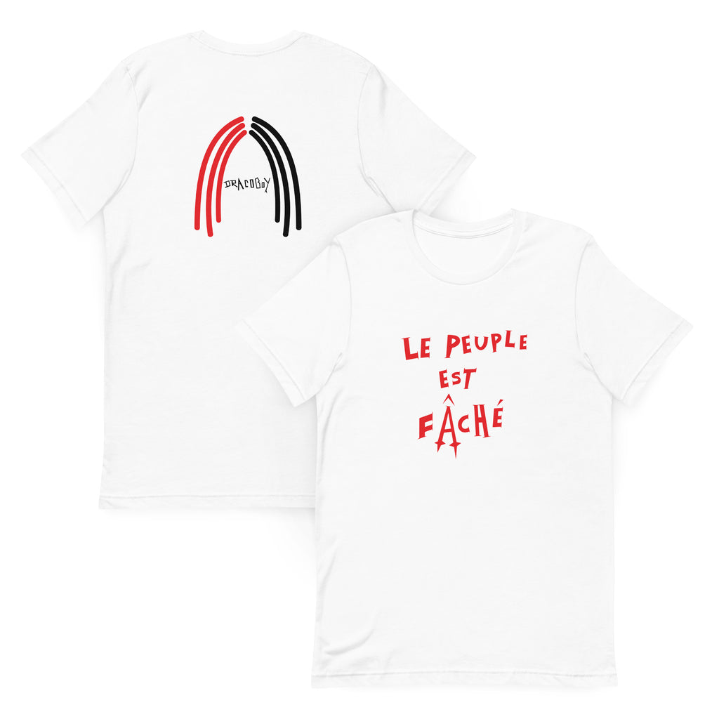 T-shirt Blanc - Le Peuple Est Faché