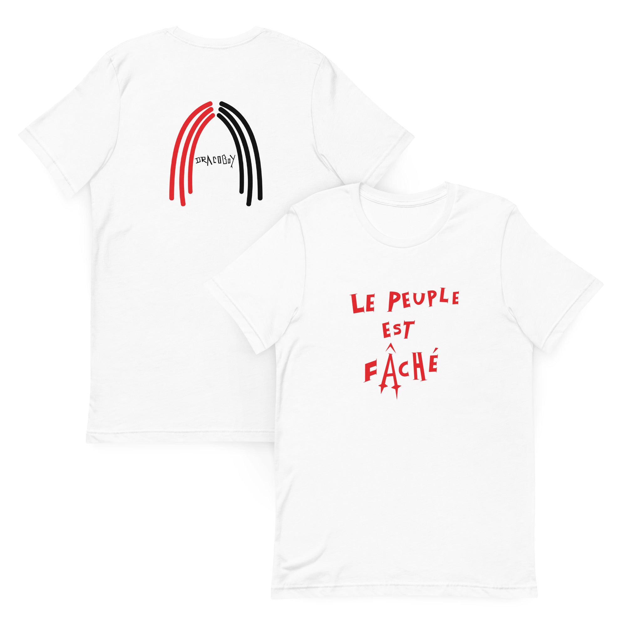 T-shirt Blanc - Le Peuple Est Faché